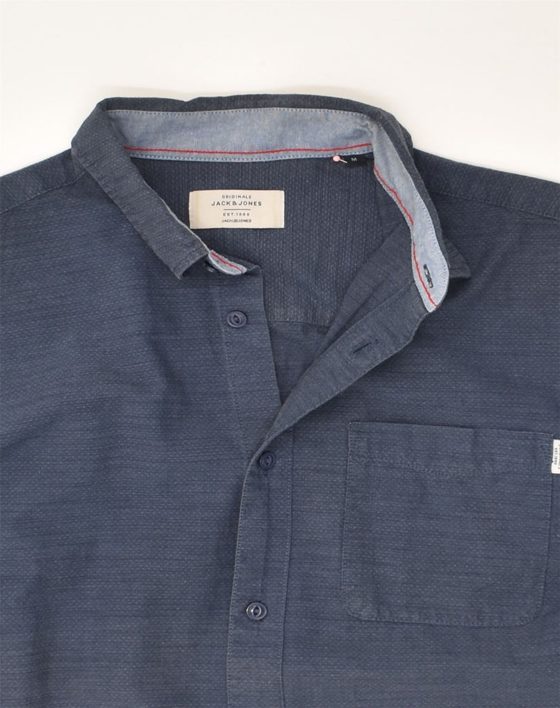 JACK & JONES Mens Shirt Medium Navy Blue | Vintage Jack & Jones | Thrift | Second-Hand Jack & Jones | Used Clothing | Messina Hembry 