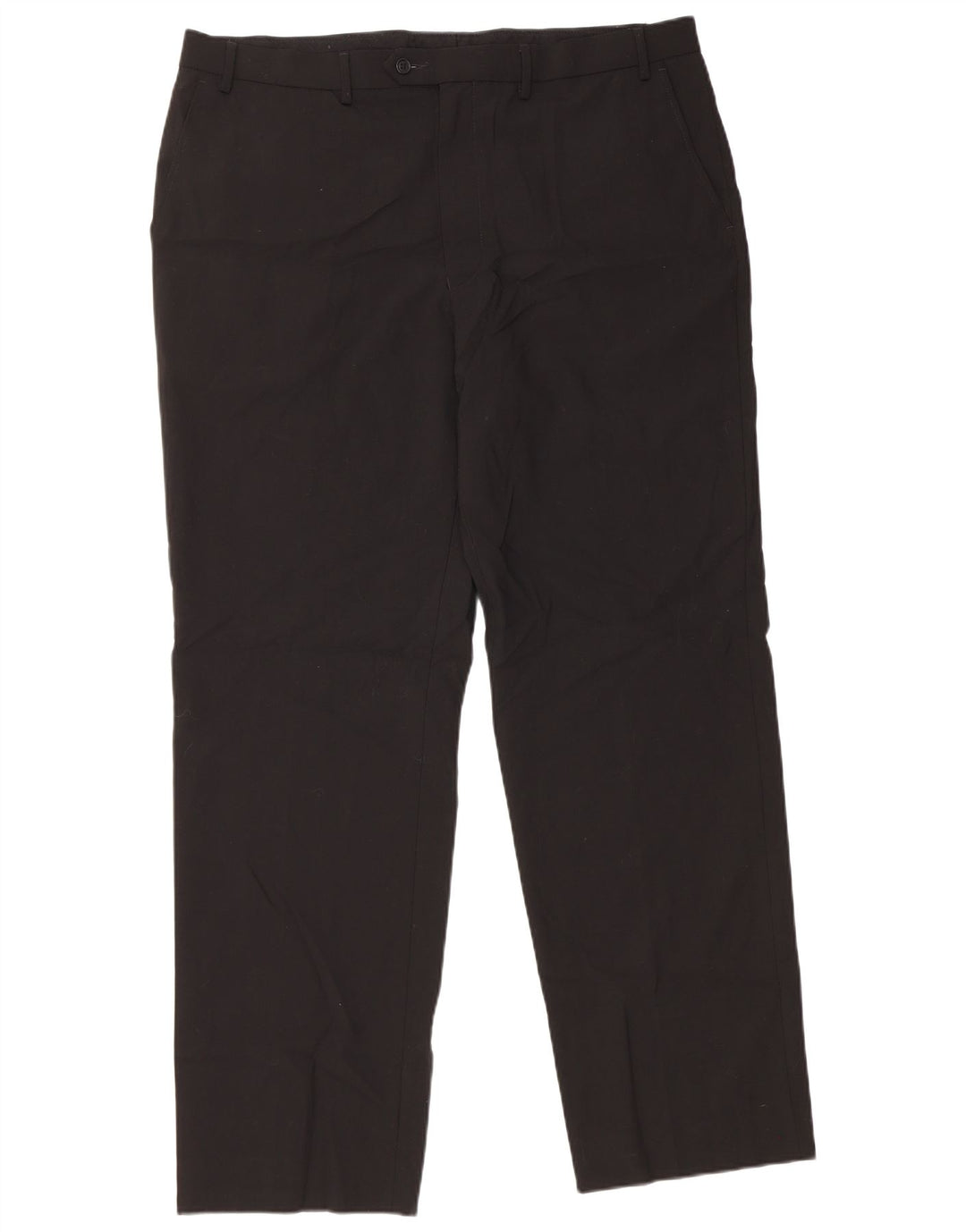 Marks & Spencer Mens Tailored Fit Suit Trousers W40 L33 Black Wool Classic