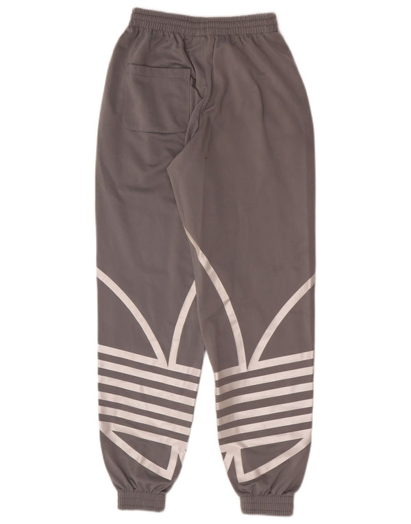 Adidas Womens Graphic Tracksuit Trousers Joggers UK 4 XS Grey Sports