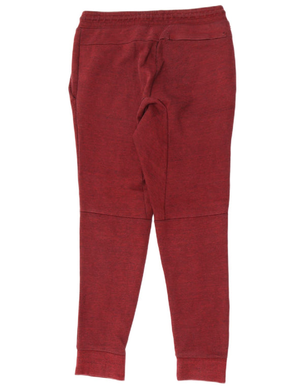 Nike Mens Tracksuit Trousers Joggers Medium Burgundy Colourblock Cotton