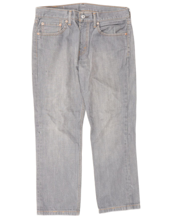 Levi's Mens 511 Tapered Slim Jeans W32 L30 Grey Cotton