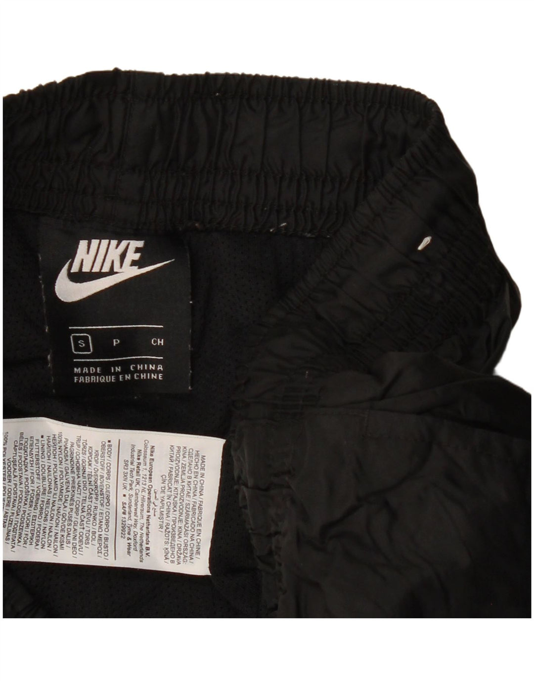 Nike Mens Tracksuit Trousers Joggers Small  Black Nylon
