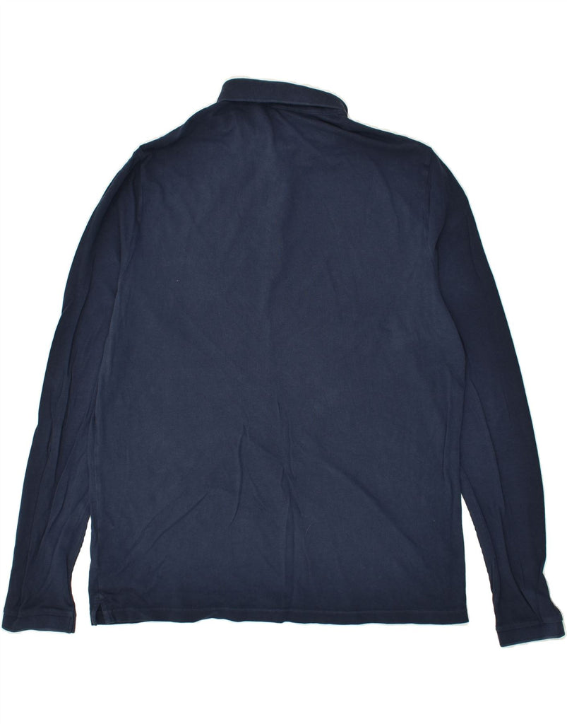 MICHAEL KORS Mens Modern Fit Long Sleeve Polo Shirt XL Navy Blue Cotton | Vintage Michael Kors | Thrift | Second-Hand Michael Kors | Used Clothing | Messina Hembry 