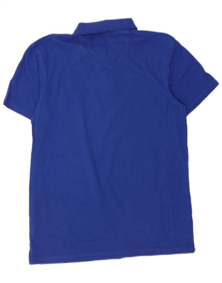 Weird Fish Mens Polo Shirt Medium Blue