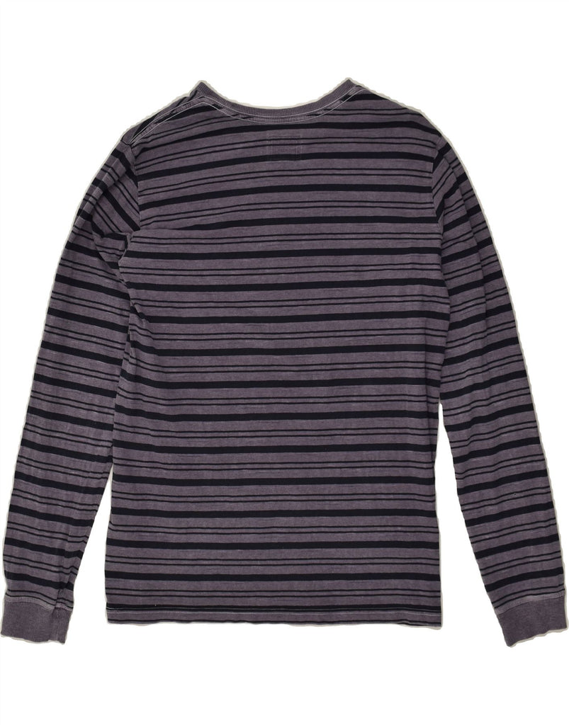 REPLAY AND SONS Boys Graphic Top Long Sleeve 15-16 Years 2XL  Blue Striped Vintage Replay and Sons and Second-Hand Replay and Sons from Messina Hembry 