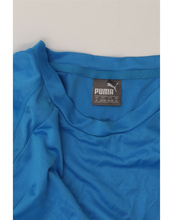 PUMA Womens T-Shirt Top UK 18 XL Blue