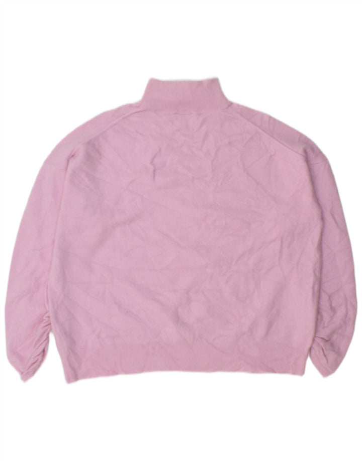 MINT VELVET Womens Oversized Turtle Neck Jumper Sweater UK 10 Small Pink