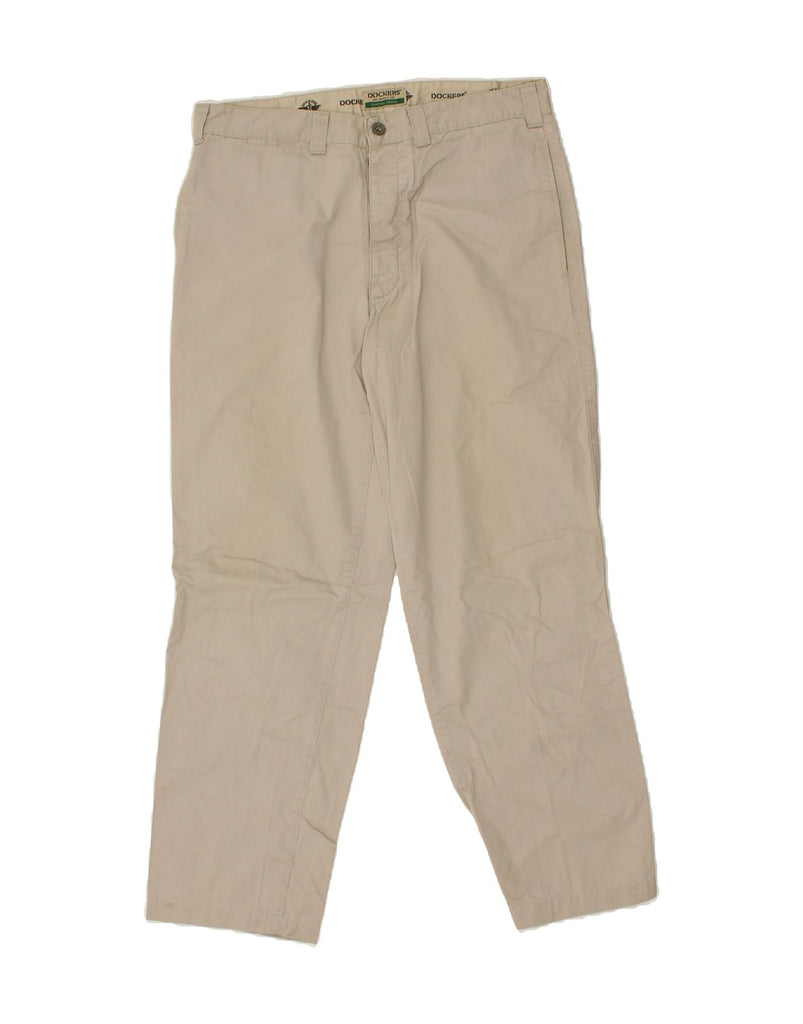 DOCKERS Mens Straight Chino Trousers W34 L29  Beige Vintage Dockers and Second-Hand Dockers from Messina Hembry 