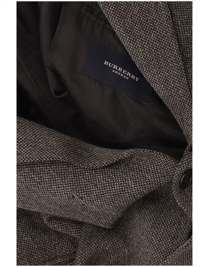 BURBERRY Mens 2 Button Blazer Jacket UK 42 XL Grey