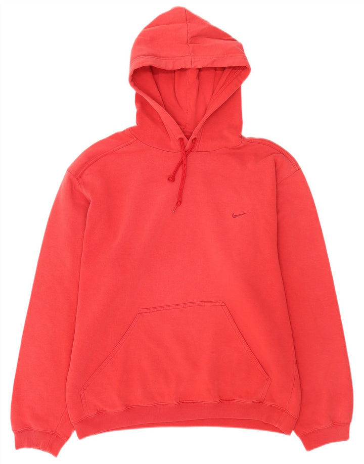 Nike Mens Hoodie Jumper UK 42/44 Large Red