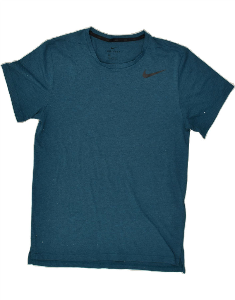 NIKE Mens Graphic T-Shirt Top Small Blue Polyester | Vintage Nike | Thrift | Second-Hand Nike | Used Clothing | Messina Hembry 