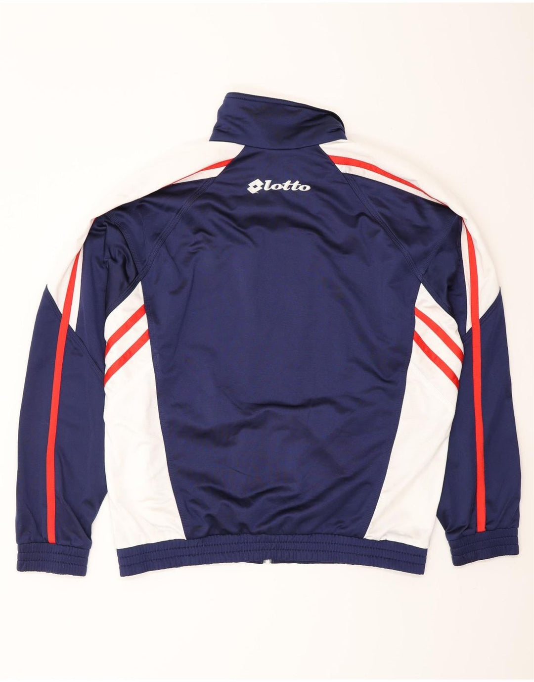 LOTTO Mens Tracksuit Top Jacket UK 40/42 Large Navy Blue Colourblock
