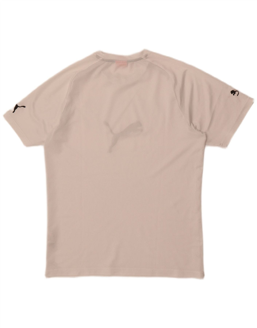 Puma Mens Graphic T-Shirt Top Medium White Polyester
