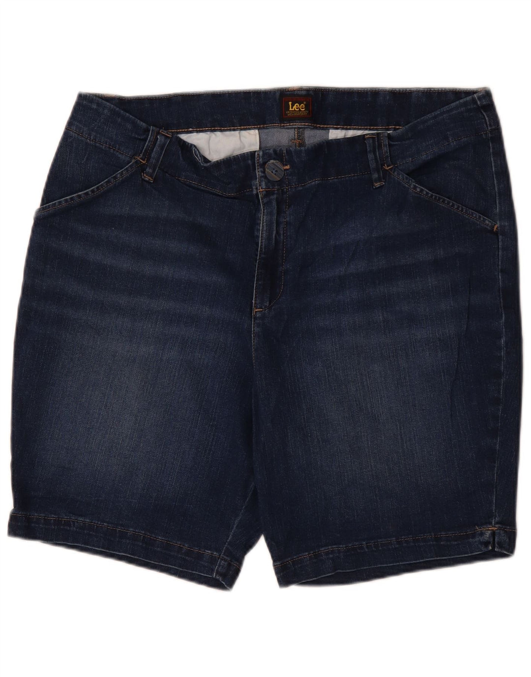 LEE Womens Denim Shorts US 18 2XL W36  Blue Cotton
