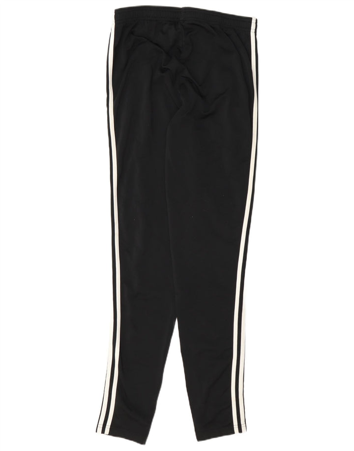 Adidas Boys Tracksuit Trousers 15-16 Years Black Polyester