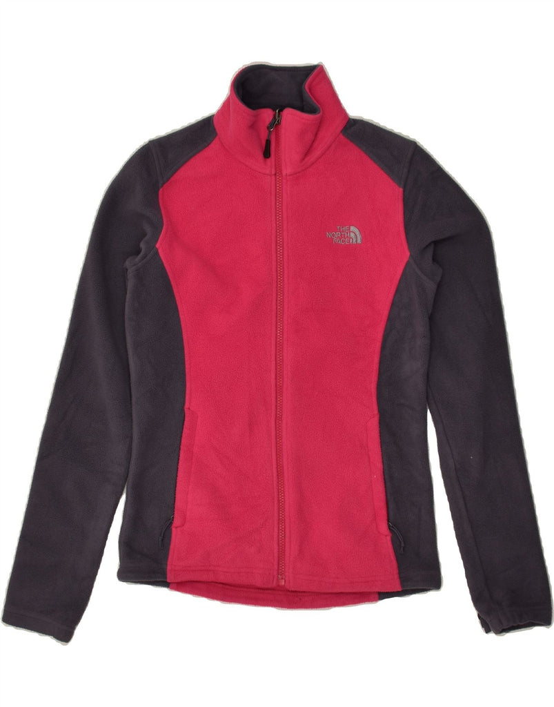 THE NORTH FACE Womens Fleece Jacket UK 6 XS Pink Colourblock Polyester | Vintage The North Face | Thrift | Second-Hand The North Face | Used Clothing | Messina Hembry 