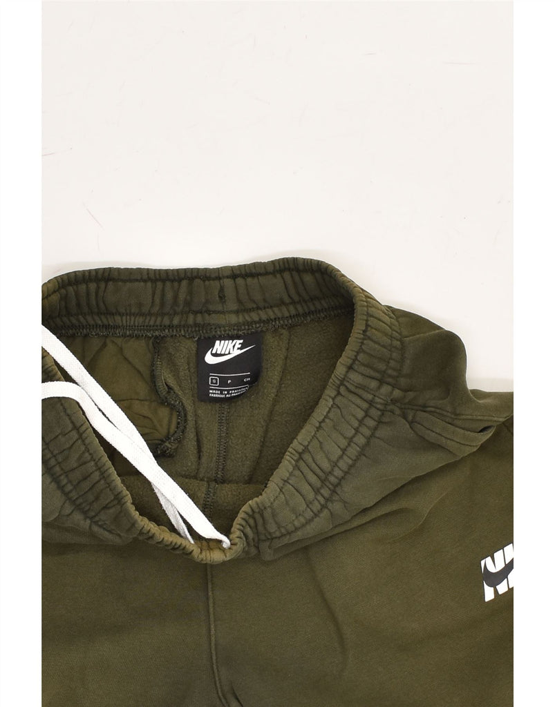 NIKE Womens Tracksuit Trousers Joggers UK 8 Small Khaki Cotton | Vintage Nike | Thrift | Second-Hand Nike | Used Clothing | Messina Hembry 