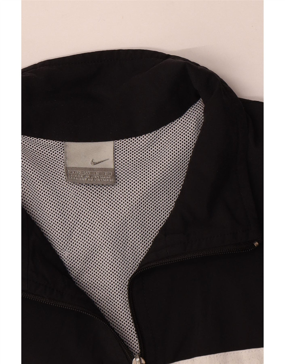 Nike Womens Crop Tracksuit Top Jacket US 12/14 Large Black Striped