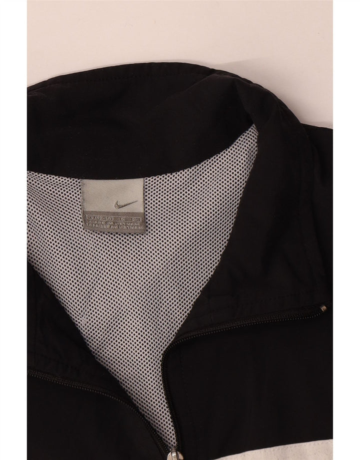 Nike Womens Crop Tracksuit Top Jacket US 12/14 Large Black Striped
