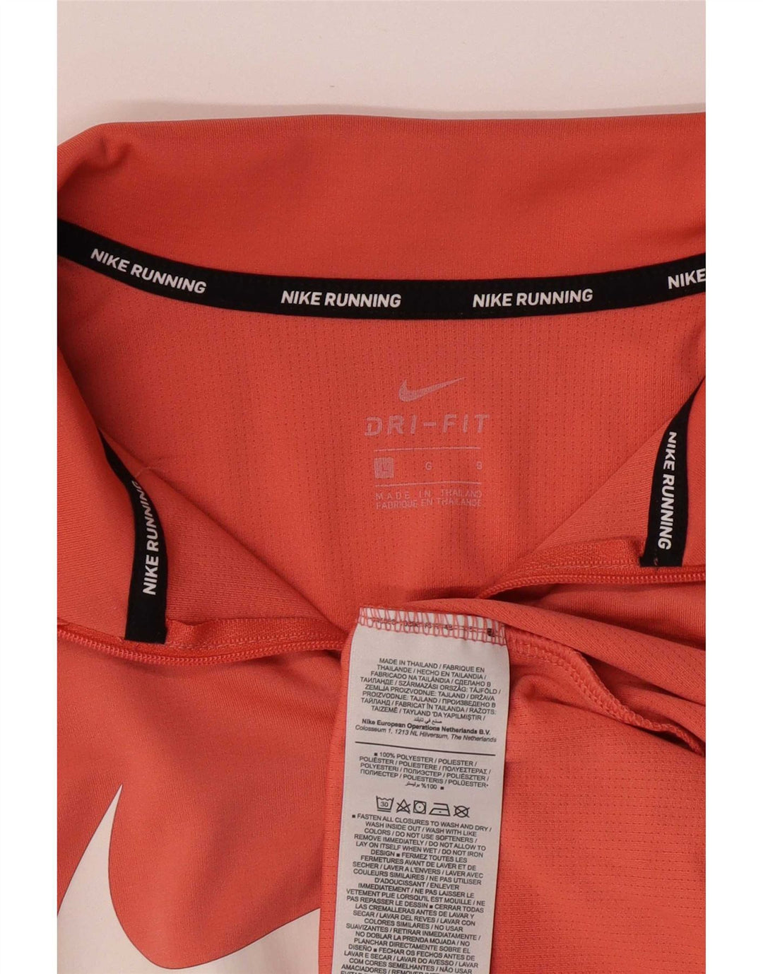 Nike Womens Dri Fit Graphic Pullover Tracksuit Top UK 16 Large Pink