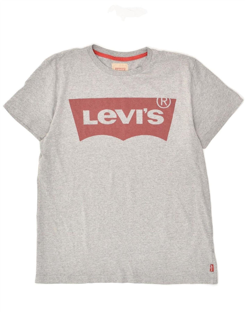 LEVI'S Boys Graphic T-Shirt Top 15-16 Years Grey Cotton | Vintage Levi's | Thrift | Second-Hand Levi's | Used Clothing | Messina Hembry 