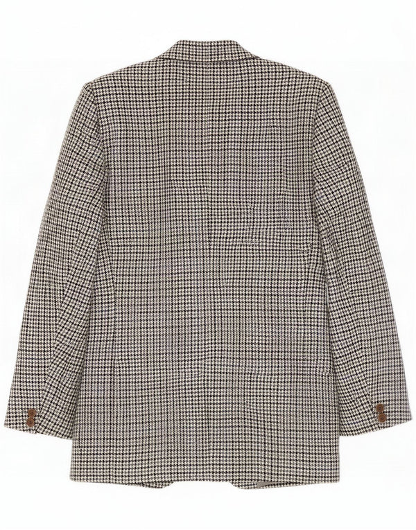 Prandina Mens 2 Button Blazer Jacket UK 40 Large Grey Houndstooth