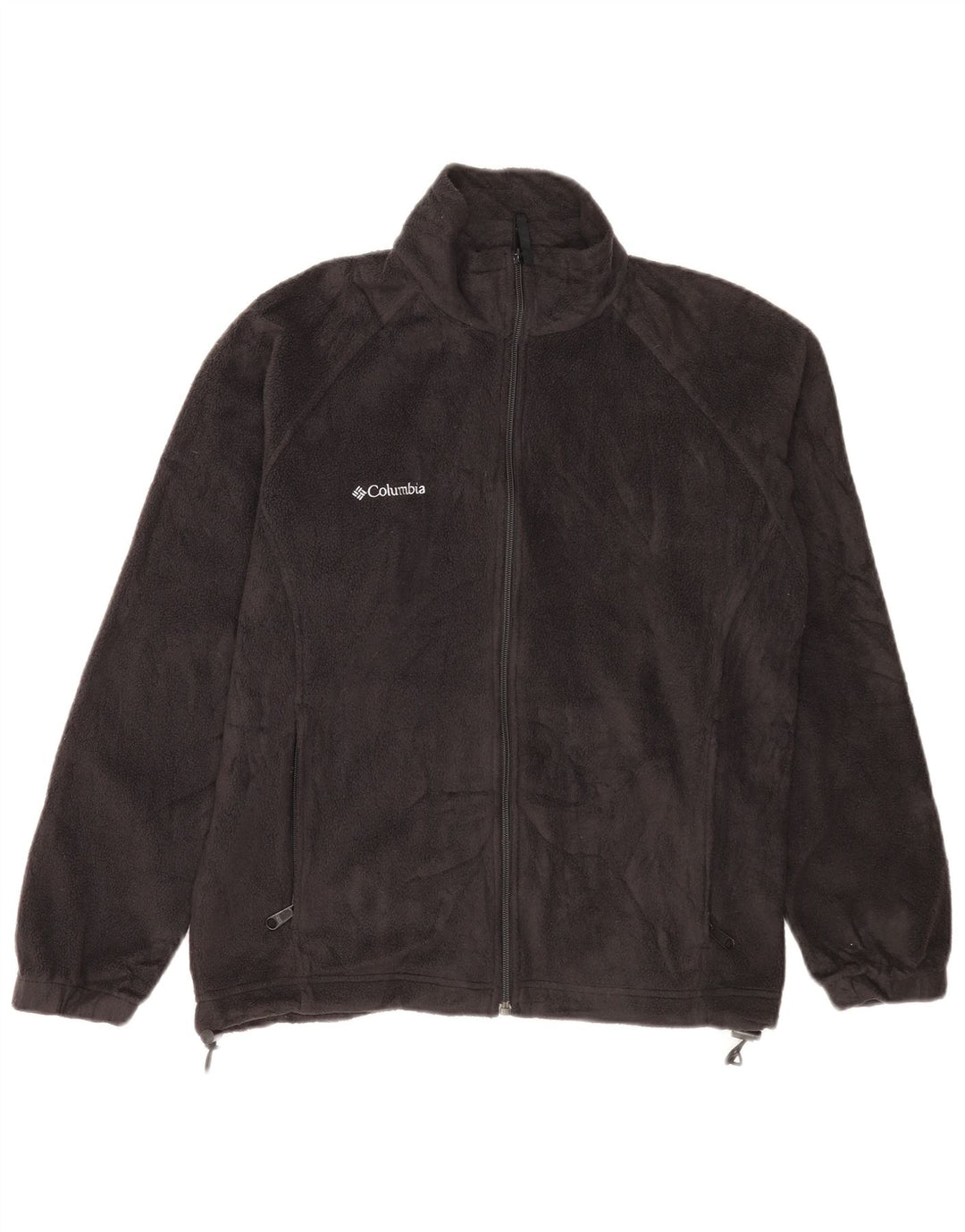 Columbia Mens Fleece Jacket UK 38 Medium Black Polyester