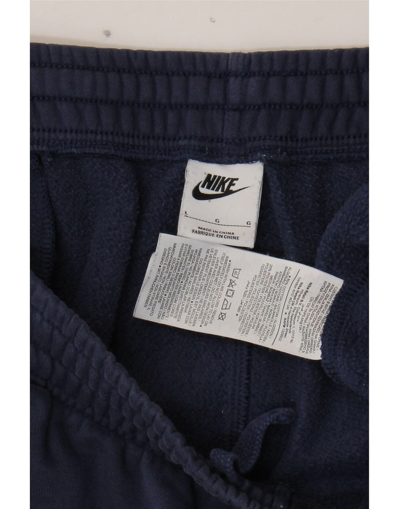 NIKE Mens Tracksuit Trousers Large  Navy Blue Cotton Vintage Nike and Second-Hand Nike from Messina Hembry 