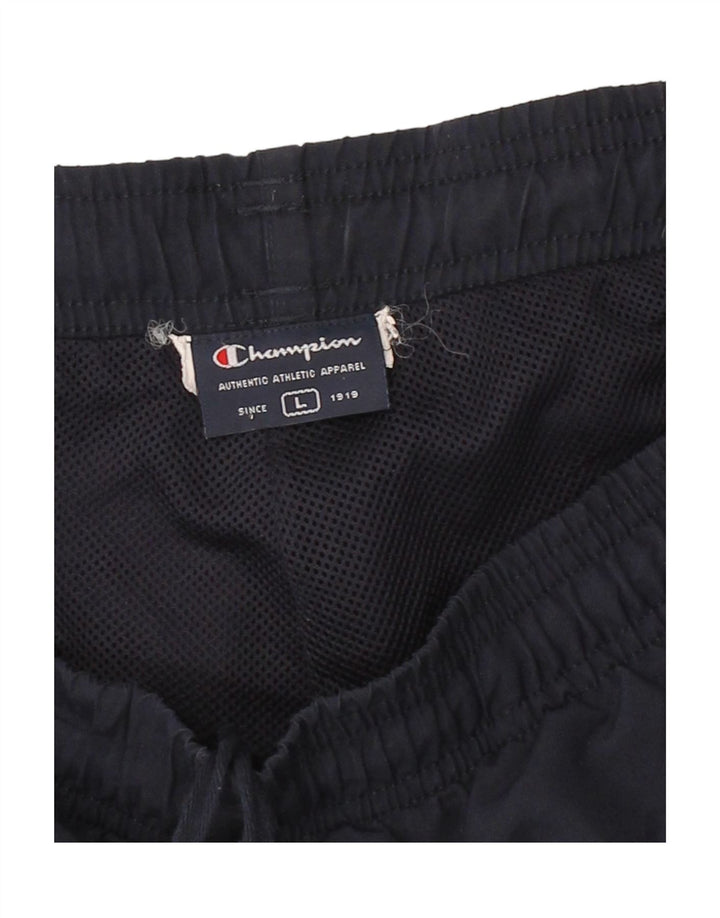 CHAMPION Mens Tracksuit Trousers Large Navy Blue