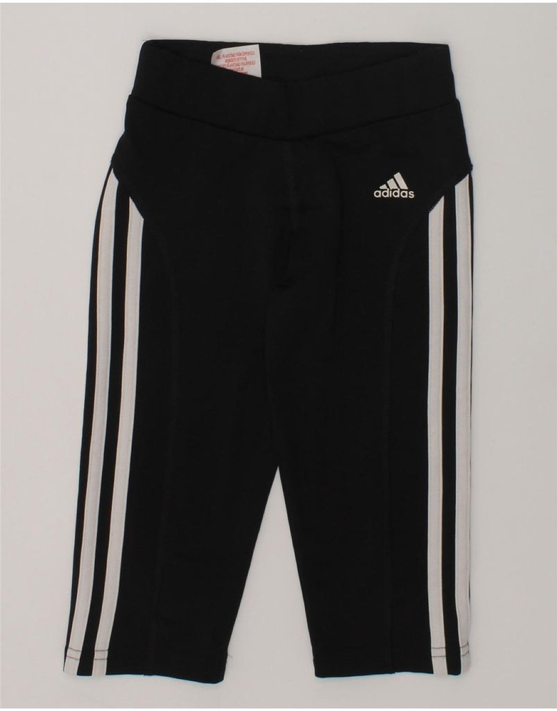 ADIDAS Boys Climalite Tracksuit Trousers 5-6 Years Black Polyester | Vintage Adidas | Thrift | Second-Hand Adidas | Used Clothing | Messina Hembry 