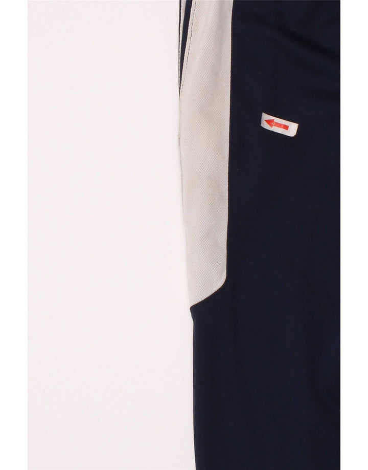 Nike Boys Tracksuit Trousers 6-7 Years Large Navy Blue Colourblock