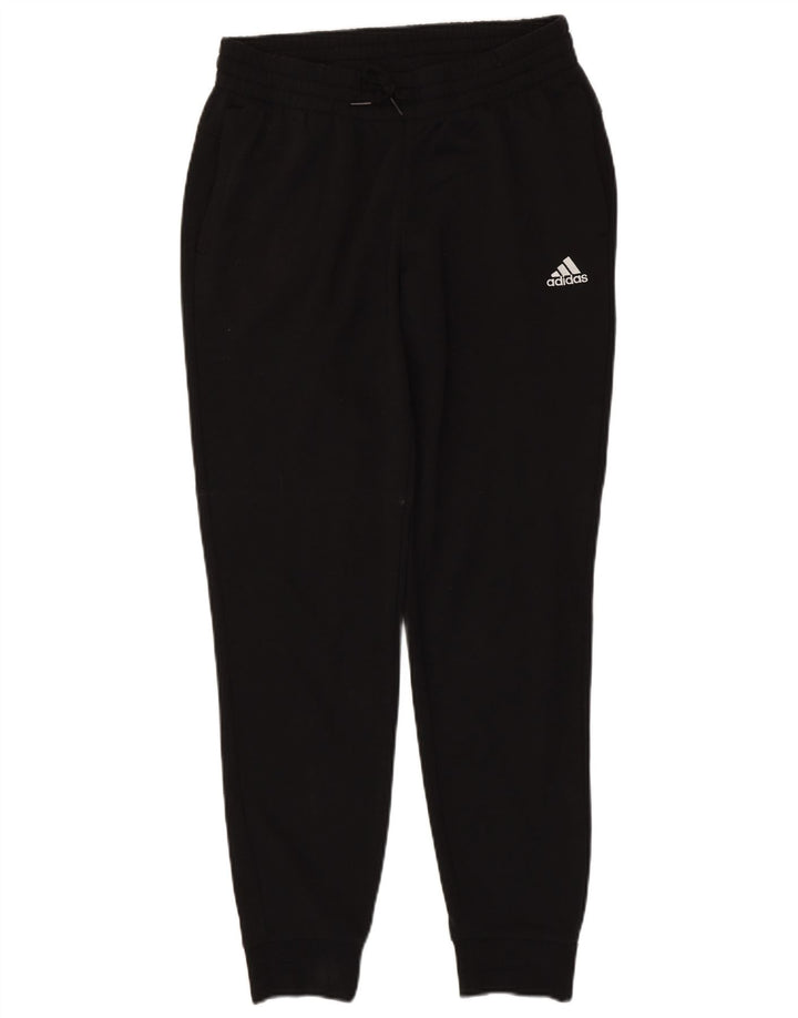ADIDAS Womens Graphic Tracksuit Trousers Joggers UK 12/14 Medium Black