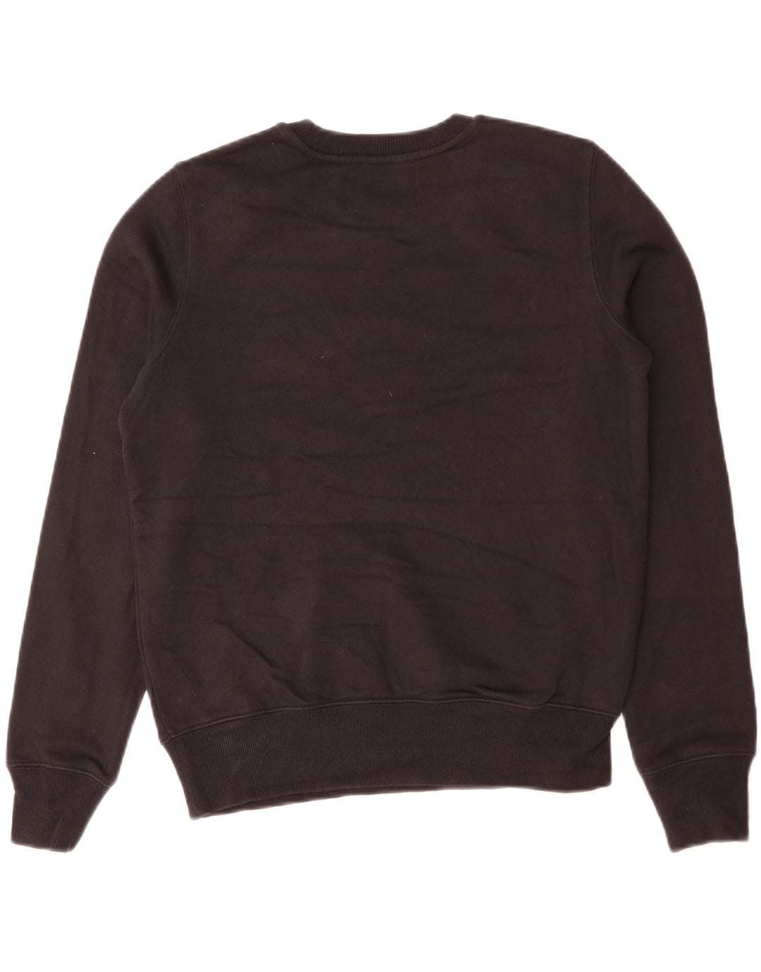 CALVIN KLEIN JEANS Womens Oversized Sweatshirt Jumper UK 10 Small Black