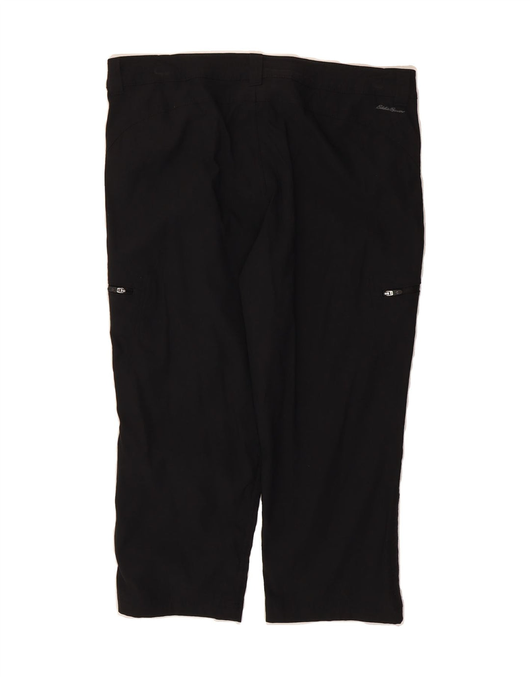 EDDIE BAUER Womens Capri Cargo Trousers US 12 Large W34 L21 Black Nylon Vintage Eddie Bauer and Second-Hand Eddie Bauer from Messina Hembry 