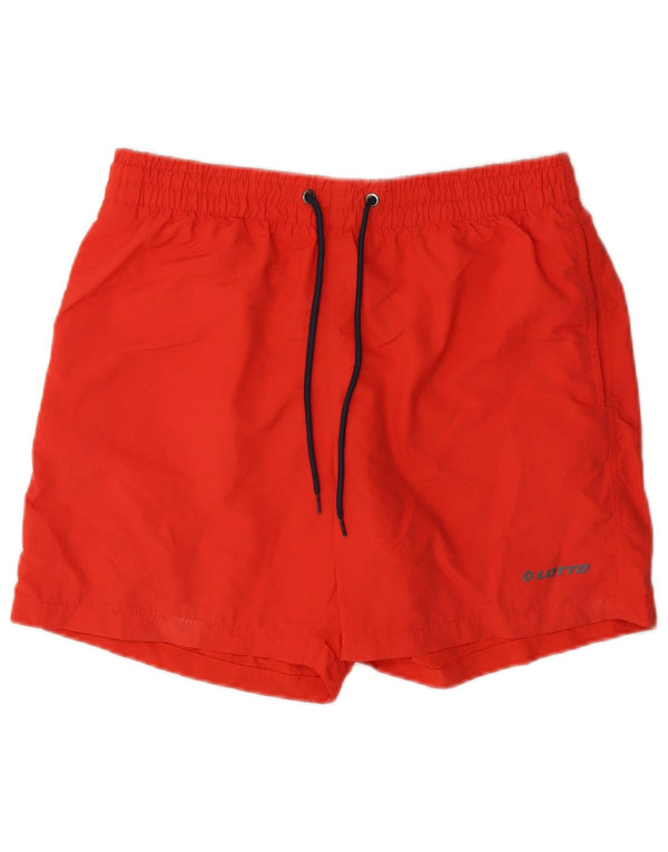 Lotto Mens Swimming Shorts Medium Orange Polyamide