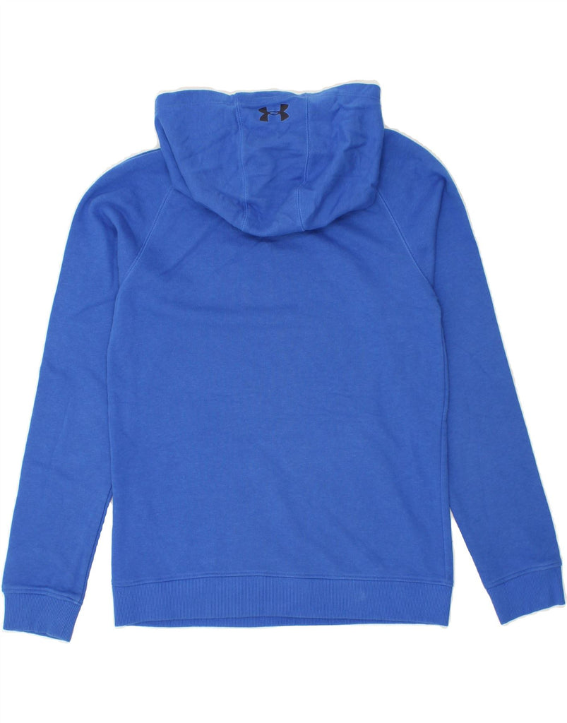 UNDER ARMOUR Boys Graphic Hoodie Jumper 10-11 Years Large Blue Cotton | Vintage Under Armour | Thrift | Second-Hand Under Armour | Used Clothing | Messina Hembry 