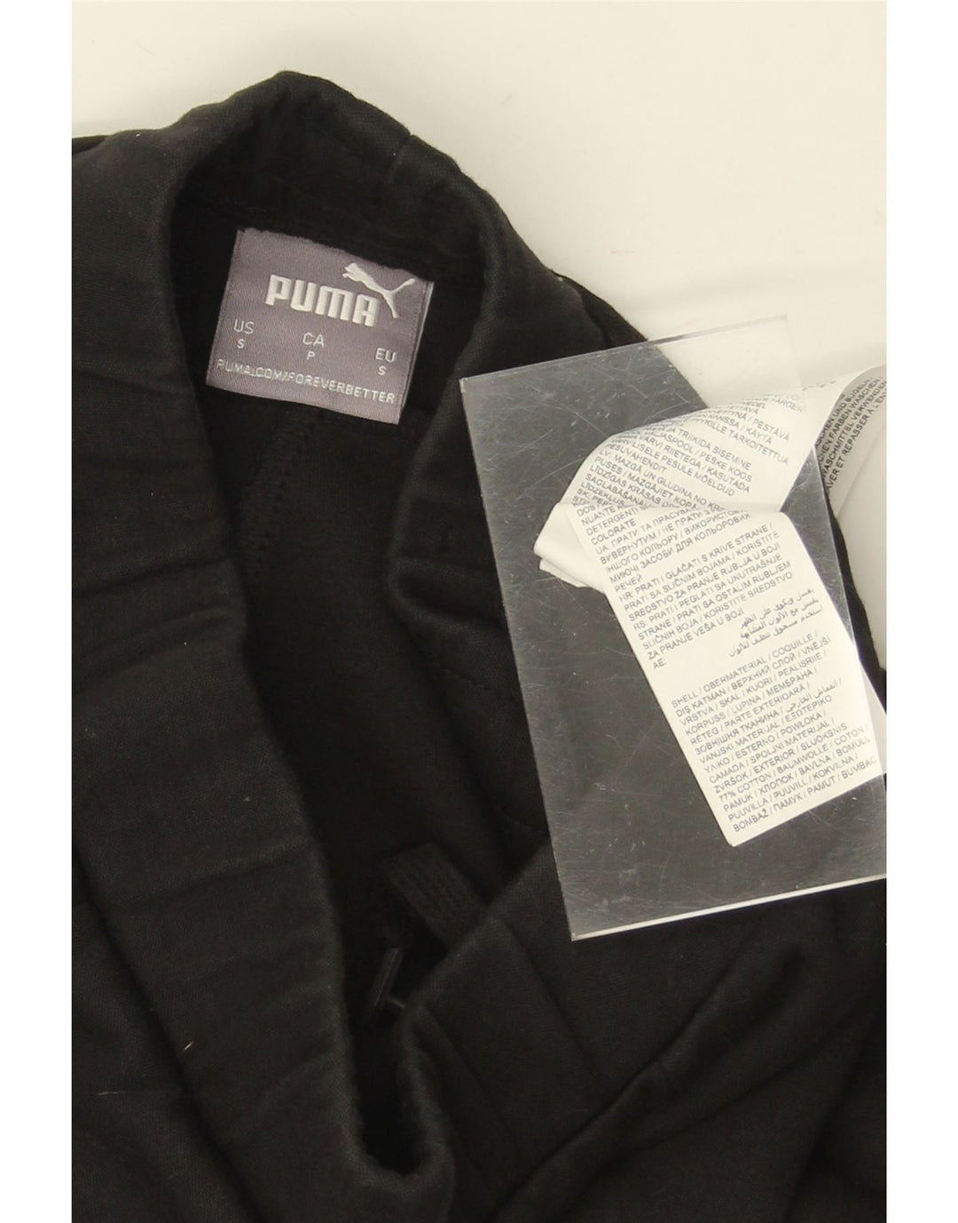 PUMA Womens Tracksuit Trousers UK 10 Small  Black Cotton