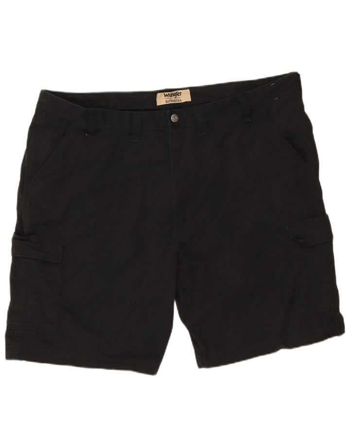 Wrangler Mens Cargo Shorts W44 2XL Black Cotton