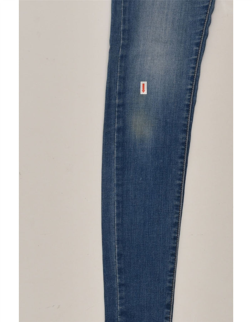 LEVI'S Womens 710 Super Skinny Jeans W25 L32 Blue Cotton | Vintage Levi's | Thrift | Second-Hand Levi's | Used Clothing | Messina Hembry 