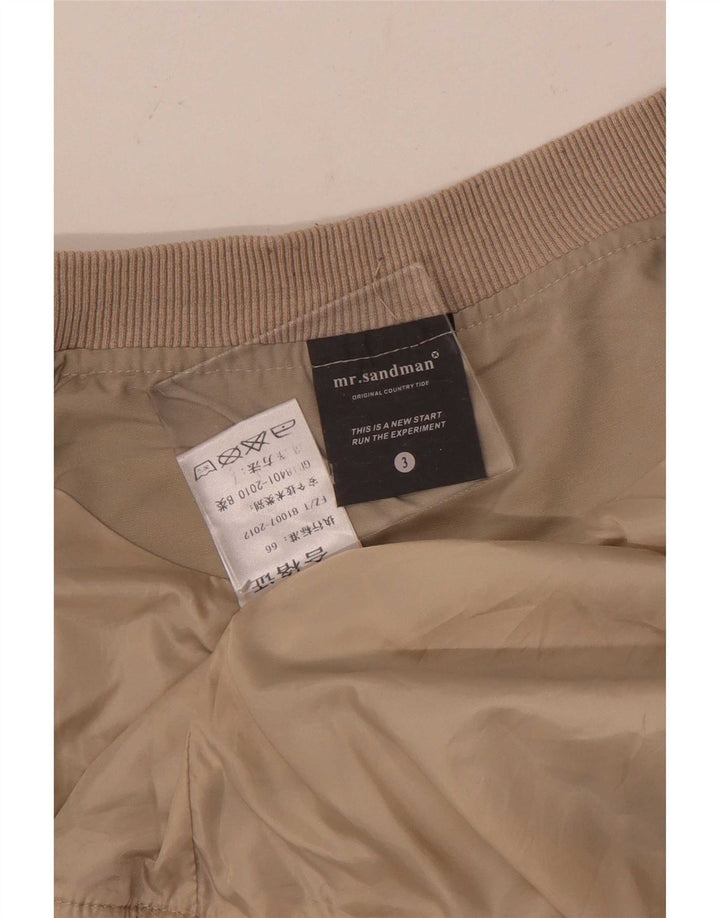 Vintage Mens Bomber Jacket UK 42 XL Beige