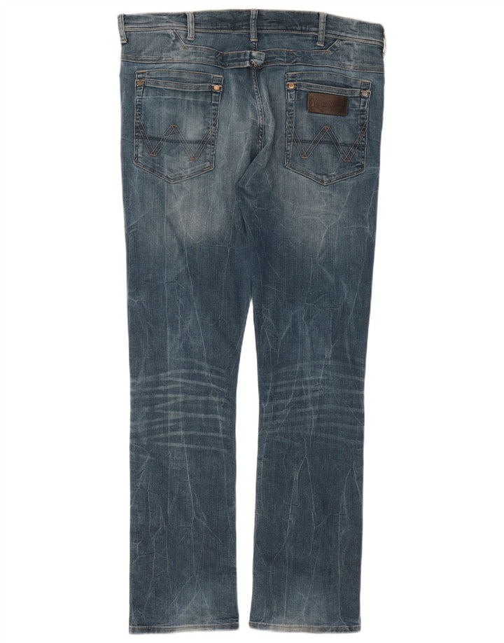 Wrangler Mens Ben Slim Jeans W38 L34 Blue Cotton