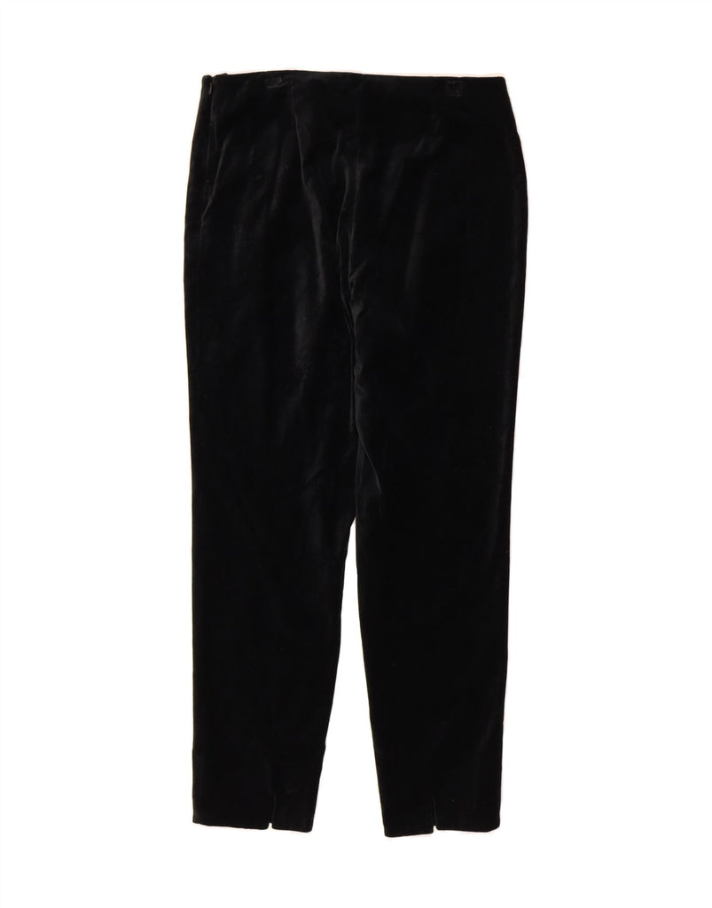 BROOKS BROTHERS Womens Velvet Suit Trousers US 10 Large W32 L29 Navy Blue Vintage Brooks Brothers and Second-Hand Brooks Brothers from Messina Hembry 