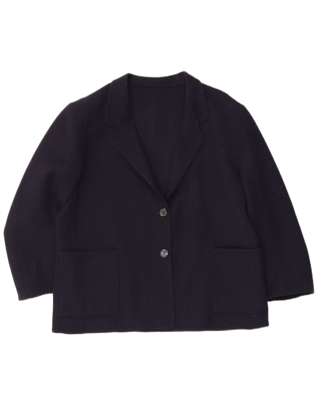 Piacenza Womens 3/4 Sleeve 2 Button Blazer Jacket UK 16 Large Navy Blue