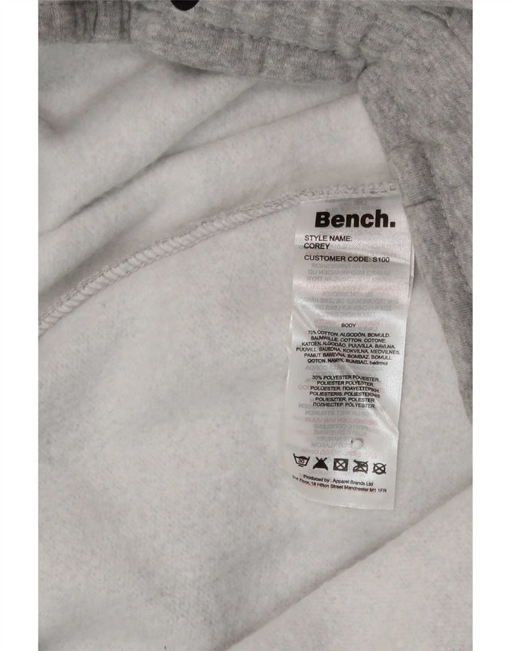 Bench Womens Graphic Tracksuit Trousers UK 16 Large Grey Cotton