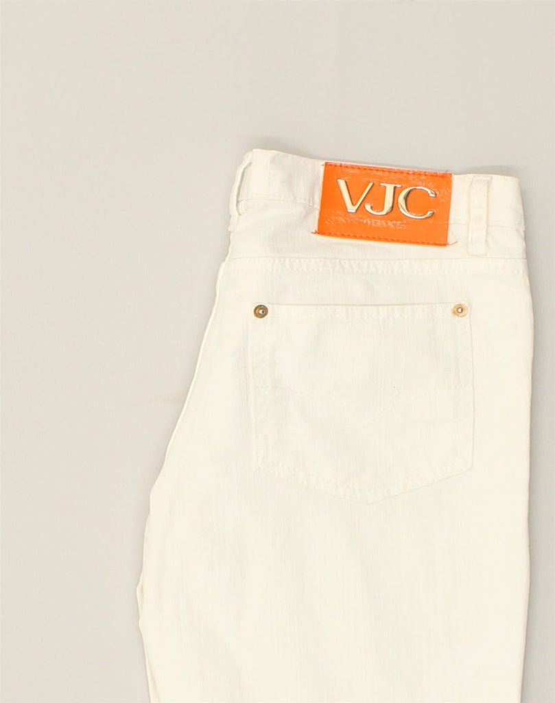 VERSACE Mens Straight Jeans W27 L29  White Cotton | Vintage Versace | Thrift | Second-Hand Versace | Used Clothing | Messina Hembry 