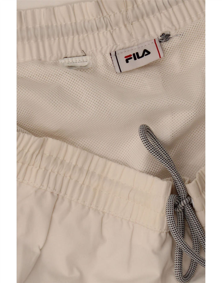 FILA Womens Sport Shorts UK 20 2XL  White