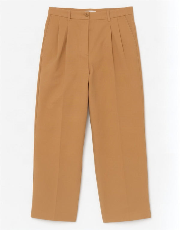 Zara Womens Pegged Suit Trousers Medium W28 L31 Beige Polyester