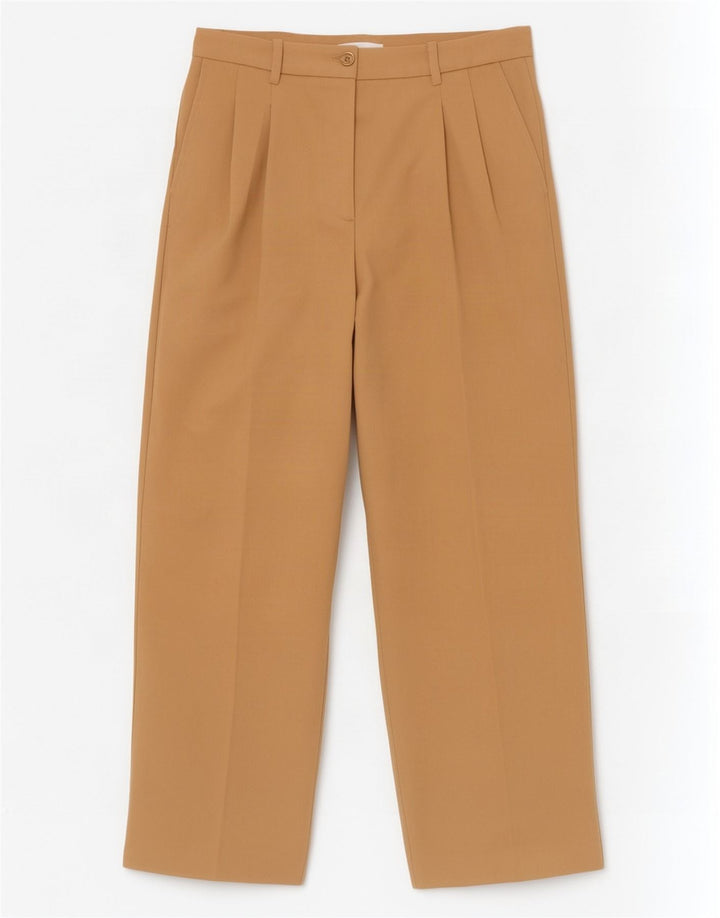 Zara Womens Pegged Suit Trousers Medium W28 L31 Beige Polyester