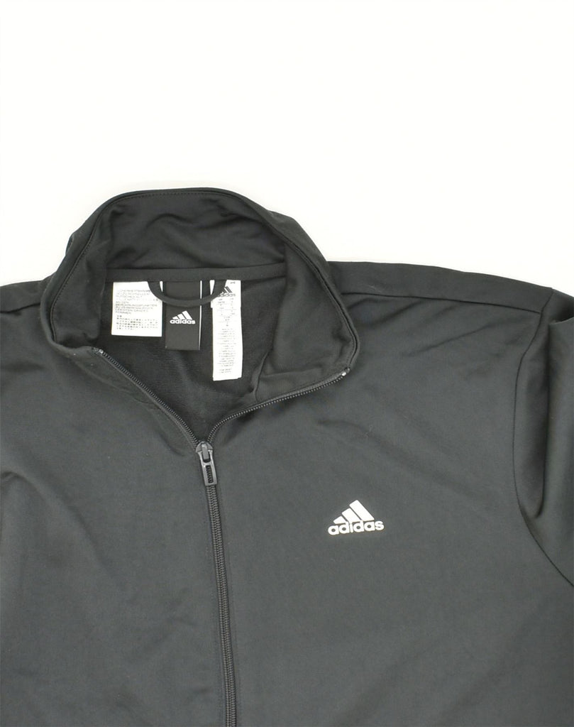 ADIDAS Mens Tracksuit Top Jacket Size 36/38 Small Grey Polyester | Vintage Adidas | Thrift | Second-Hand Adidas | Used Clothing | Messina Hembry 