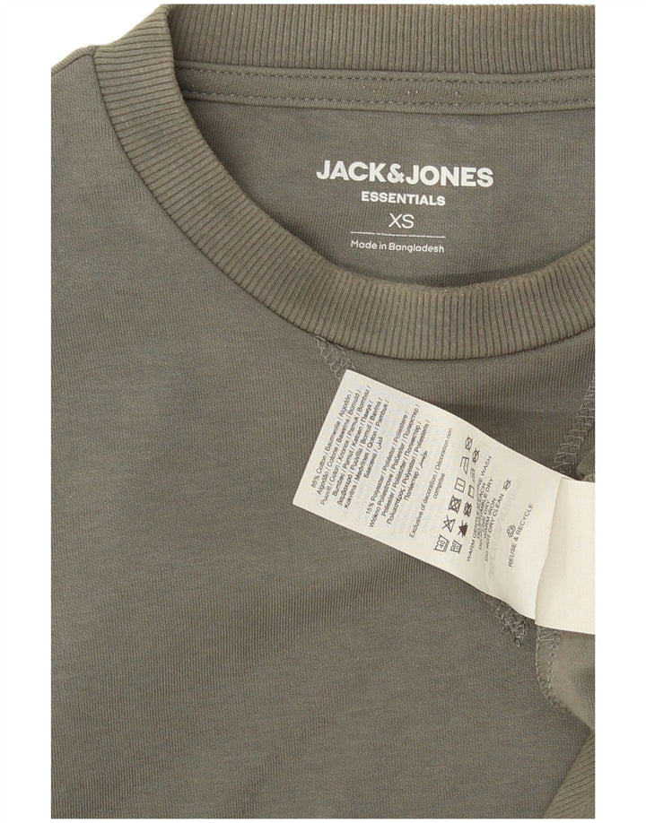 Jack & Jones Mens Sweatshirt Jumper XS Khaki Cotton